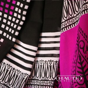 Bubbly Pink Chiffon Saree